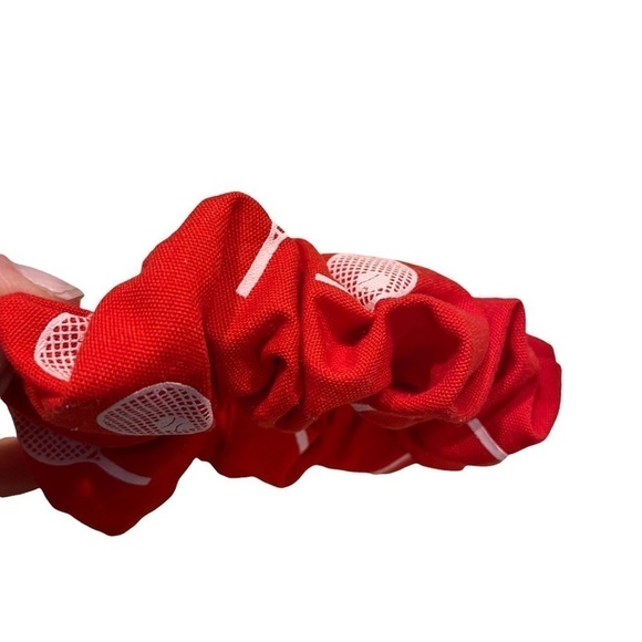 Red Tennis Hair Scrunchie - Picture 2 of 2